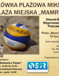 Otwarte Mistrzostwa Węgorzewa w Siatkówce Plażowej Mikstów